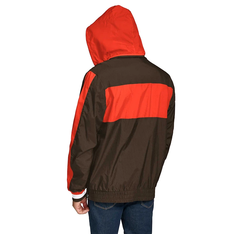Veste à capuche légère demi-zip Gael de Cleveland Browns Tommy Hilfiger pour homme