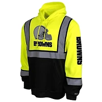 Sweat à capuche jaune haute visibilité pour homme des Cleveland Browns