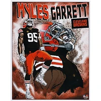 Myles Garrett Cleveland Browns 16" x 20" Photo Print - Art by Brian Kong - Limited Edition of 99