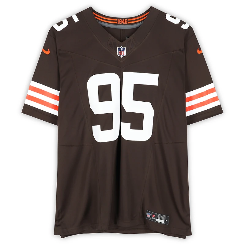 Myles Garrett Cleveland Browns Autographed Brown Nike Limited Jersey  