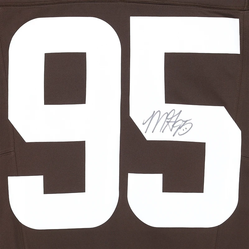 Myles Garrett Cleveland Browns Autographed Brown Nike Limited Jersey