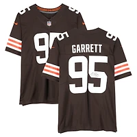 Maillot Nike marron autographié par Myles Garrett des Cleveland Browns