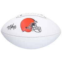 Ballon de football Franklin White Panel autographié par Myles Garrett, Cleveland Browns