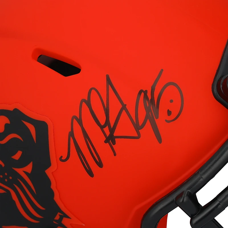 Casque Riddell Rave Speed ​​Mini autographié par Myles Garrett des Cleveland Browns