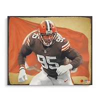 Myles Garrett Cleveland Browns Impression photo non signée 16" x 20" - Conçue par l'artiste Brian Konnick
