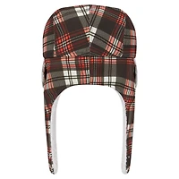 New Era Brown Cleveland Browns Sideline Plaid Sherpa Trapper Hat