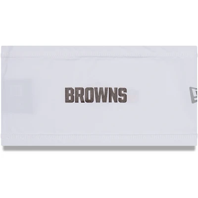 New Era White Cleveland Browns Official Training Camp COOLERA Headband