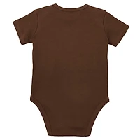 Newborn & Infant Mitchell Ness Orange/Brown Cleveland Browns Throwback Big Score Bodysuit, Bib Bootie Set