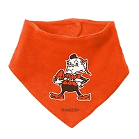 Newborn & Infant Mitchell Ness Orange/Brown Cleveland Browns Throwback Big Score Bodysuit, Bib Bootie Set