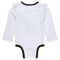 Newborn & Infant WEAR by Erin Andrews Cleveland Browns Three-Piece Long Sleeve Bodysuit, Tutu and Sweatpants Set