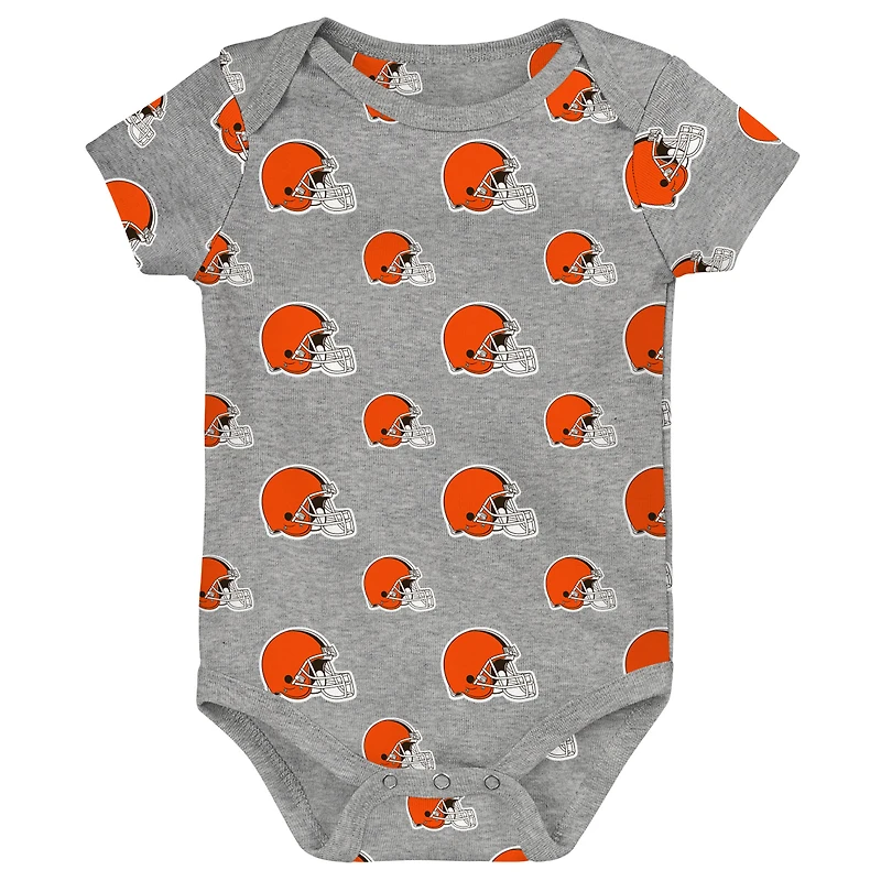 Ensemble 3 pièces pour nouveau-né Outerstuff Cleveland Browns Little Tike