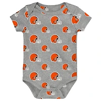 Ensemble 3 pièces pour nouveau-né Outerstuff Cleveland Browns Little Tike