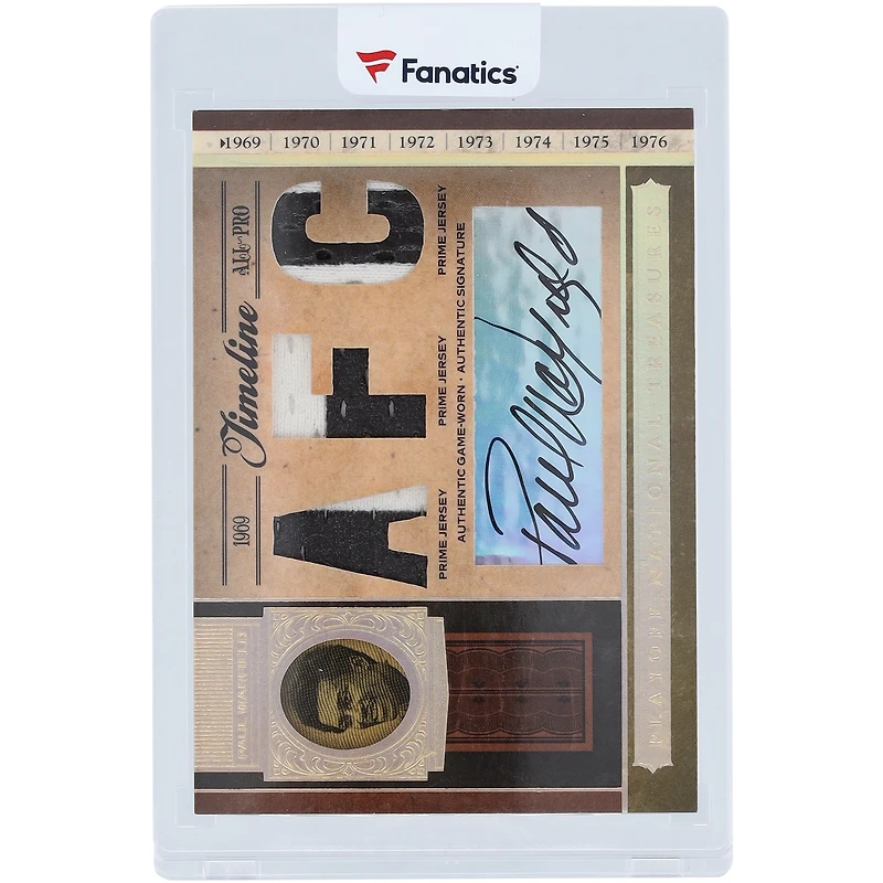 V106832 Browns Paul Warfield Cleveland Browns Autographié 2006 Playoff National Treasures AFC Prime Timeline Materials Triple 2 Color Relic Autograph #TL-PW #4/5 Carte Paul Warfield AUT PYF TRADING CARDS 45853 AUTTRC CA01F08253 #3