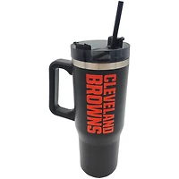 Couverture Pegasus Cleveland Browns 60" x 70" avec logo et gobelet en acier inoxydable 30 oz