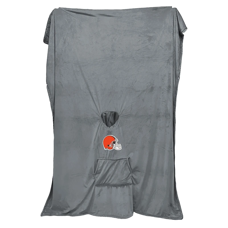 Bloncho à capuche Pegasus Cleveland Browns 60” x 80” aux couleurs de l'équipe