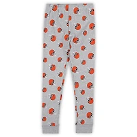 Preschool Heather Gray Cleveland Browns Long Sleeve T-Shirt and Pants Sleep Set