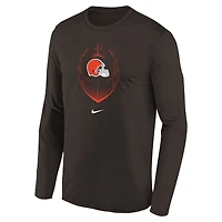 Preschool Nike Brown Cleveland Browns Legend Icon Long Sleeve T-Shirt