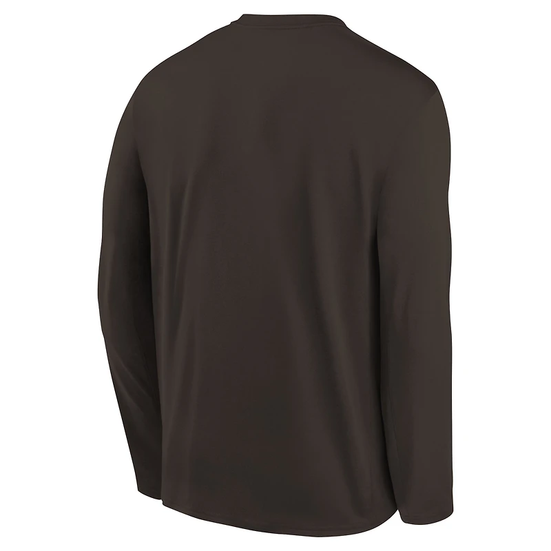 Preschool Nike Brown Cleveland Browns Legend Icon Long Sleeve T-Shirt