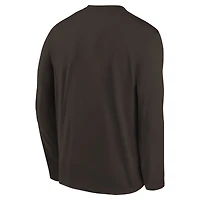 Preschool Nike Brown Cleveland Browns Legend Icon Long Sleeve T-Shirt