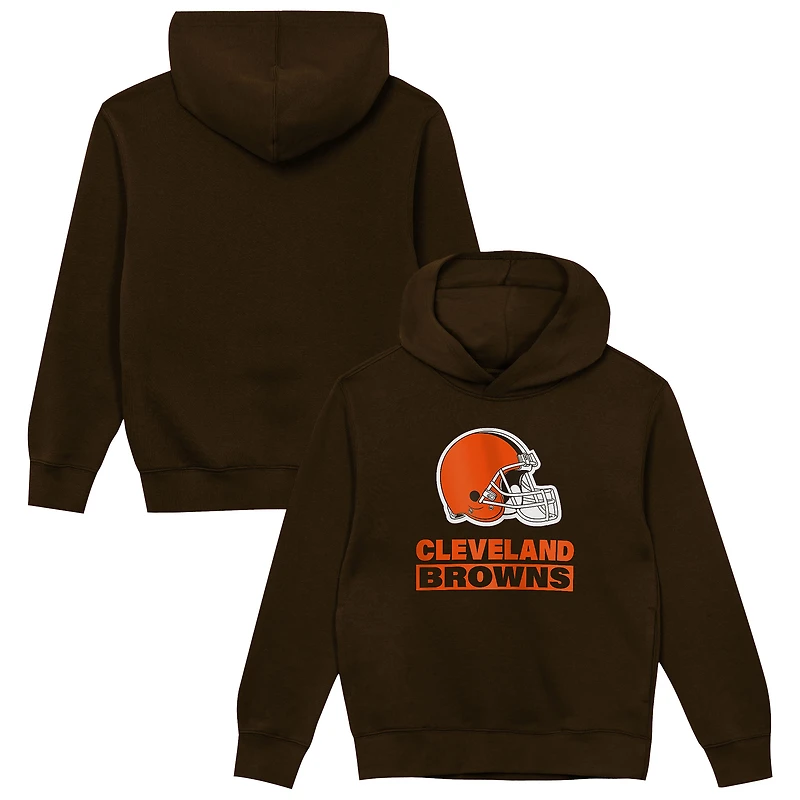 Preschool Outerstuff Brown Cleveland Browns Back to Basics Hoodie