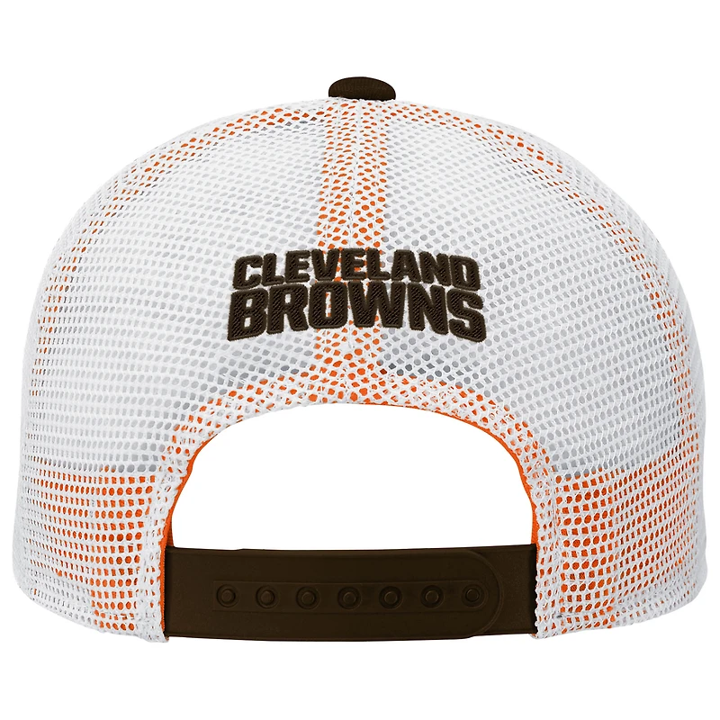 Preschool Outerstuff Brown Cleveland Browns Core Lockup Trucker Adjustable hat