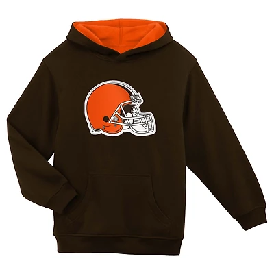 Preschool Outerstuff Brown Cleveland Browns Prime Pullover Hoodie