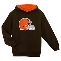 Preschool Outerstuff Brown Cleveland Browns Prime Pullover Hoodie