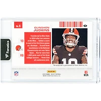 Quinshon Judkins Cleveland Browns Autographed 2025 Panini Select Contenders Rookie Cracked Ice Ticket #6 #18/24 Rookie Card