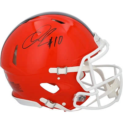 Quinshon Judkins Cleveland Browns Autographed Riddell Speed Authentic Helmet