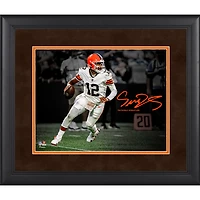 Shedeur Sanders Cleveland Browns Facsimile Signature Framed 11" x 14" Spotlight Photograph