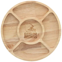The Memory Company Plateau de service pour copeaux de bois et trempette Cleveland Browns