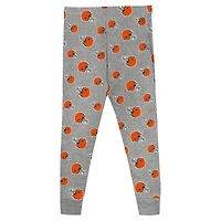 Ensemble de nuit pour tout-petits avec t-shirt à manches longues et pantalon Heather Gray Cleveland Browns