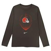 T-shirt à manches longues Nike Cleveland Browns Legend Icon pour tout-petit