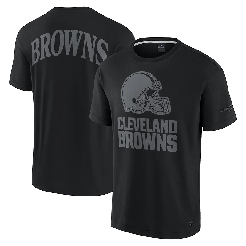 T-shirt unisexe Fanatics noir emblématique des Cleveland Browns Elements