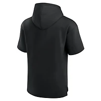 Unisex Fanatics  Black Cleveland Browns Elements Ready Short Sleeve Pullover Hoodie