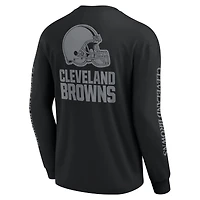 T-shirt unisexe à manches longues Fanatics Black Cleveland Browns Elements Strive
