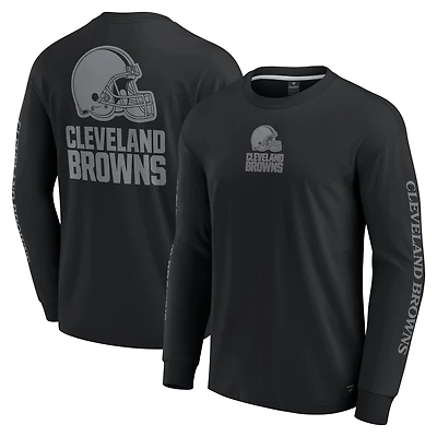Unisex Fanatics Black Cleveland Browns Elements Strive Long Sleeve T-Shirt