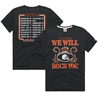 Unisex Homage Charcoal Cleveland Browns 2026 NFL Schedule Queen Tri-Blend T-Shirt