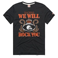 Unisex Homage Charcoal Cleveland Browns 2026 NFL Schedule Queen Tri-Blend T-Shirt