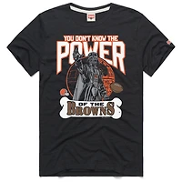 Unisex Homage  Charcoal Cleveland Browns Star Wars x NFL Tri-Blend T-Shirt