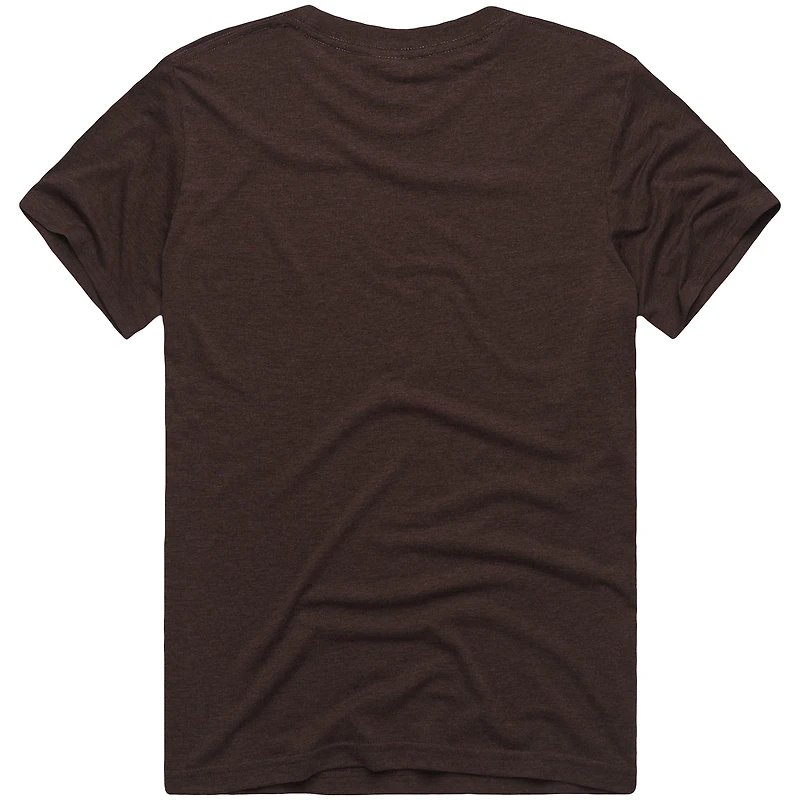Unisex Homage x The Simpsons Brown Cleveland Browns Tri-Blend T-Shirt