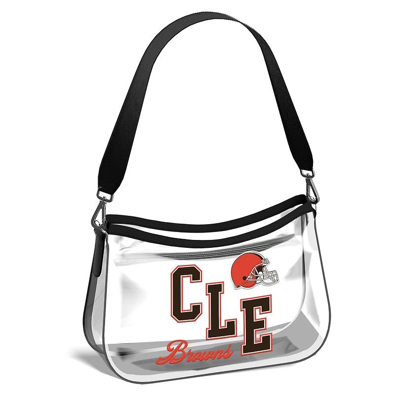 Mini-sac à main transparent Stadium des Cleveland Browns WEAR by Erin Andrews