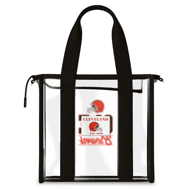 WEAR by Erin Andrews Cleveland Browns Stadium Tote Bag with Team Color Trim