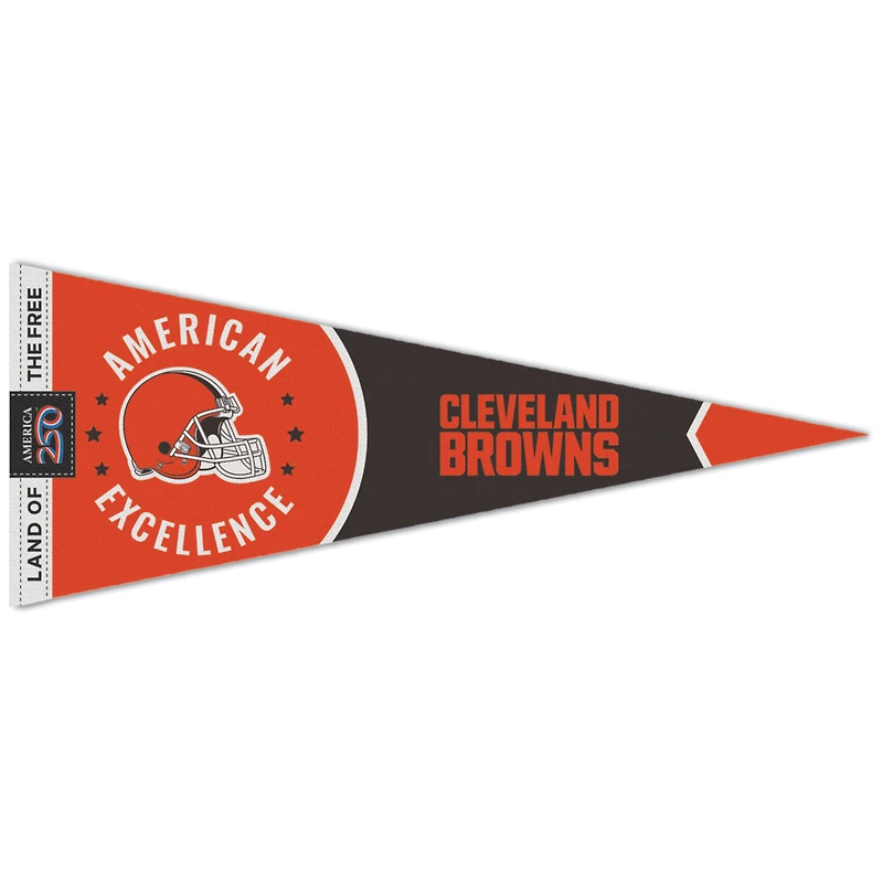 Fanion premium WinCraft Cleveland Browns 12" x 30" America 250