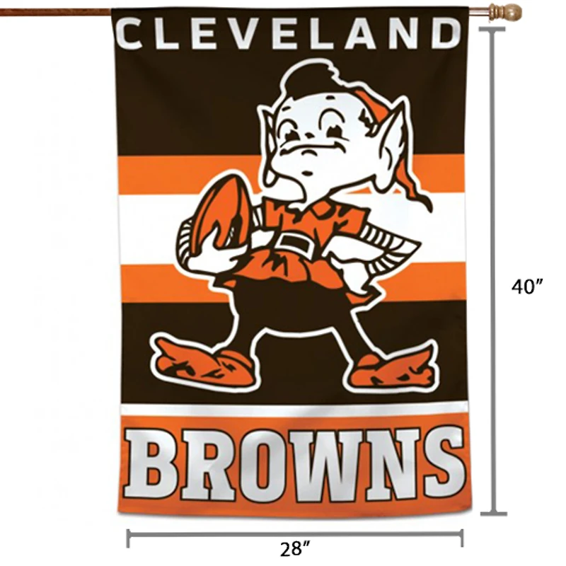 WinCraft Cleveland Browns 28" x 40" Bannière verticale simple face avec logo classique