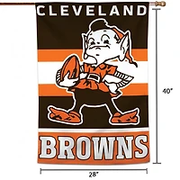 WinCraft Cleveland Browns 28" x 40" Bannière verticale simple face avec logo classique