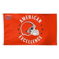 Drapeau de luxe WinCraft Cleveland Browns 91 x 152 cm (3 pi x 5 pi) à une face, America 250