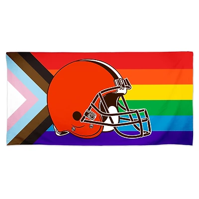 Serviette de plage WinCraft Cleveland Browns 30'' x 60'' Pride Spectra