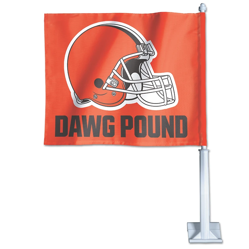 Drapeau de voiture double face WinCraft Cleveland Browns