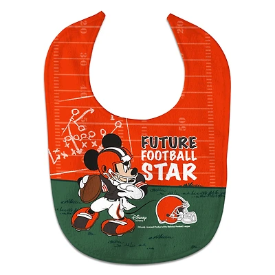 WinCraft Cleveland Browns Mickey All-Pro Baby Bib
